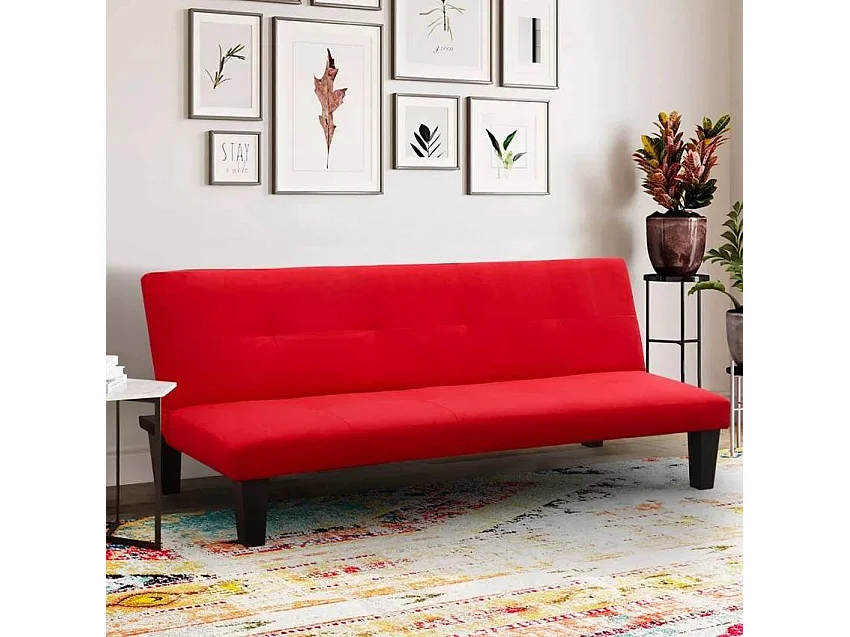 Divano letto convertibile a 3 posti clic clac design moderno Prugno