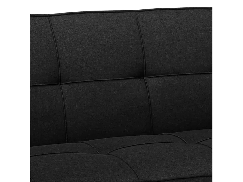 Divano letto clic-clac 2 posti in tessuto con porta USB Tasso