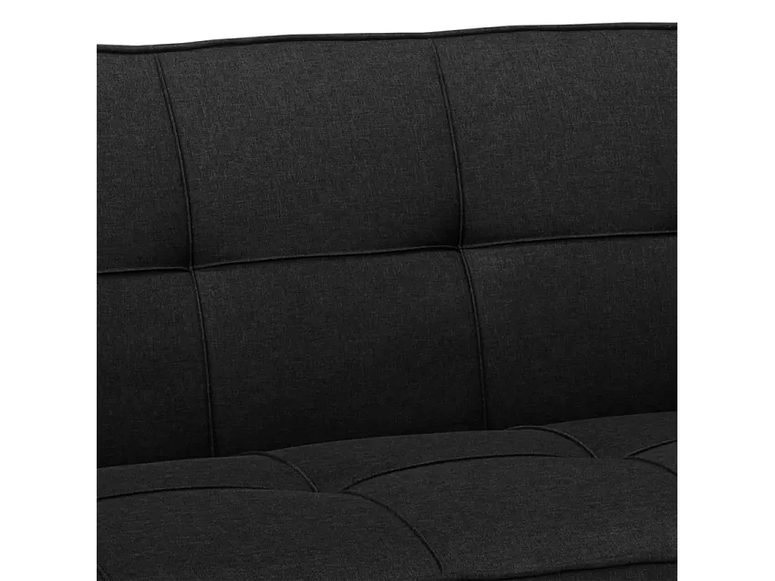 Schlafsofa aus Stoff mit USB-Anschluss und Metallbeinen Design Astralis - Schwarz