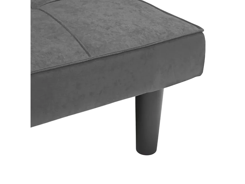 Giada 2-Sitzer Stoff Design Sofa Bett für Haus und Büro - Hellgrau