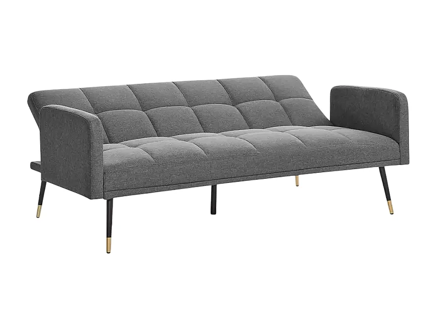 Divano letto clic-clac 3 posti robusto design moderno Albicocco