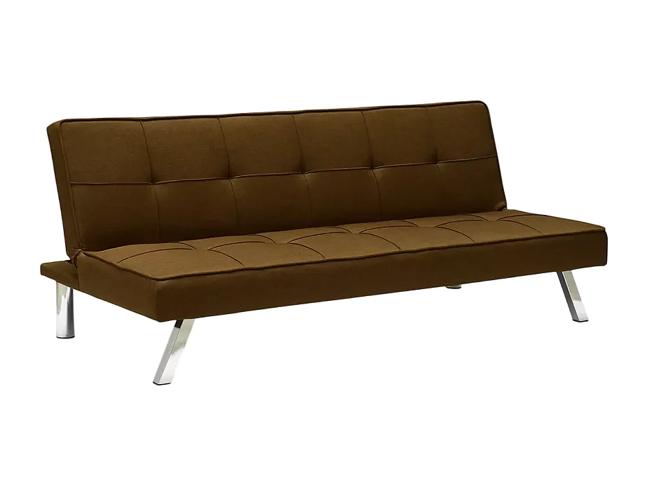 Divano letto convertibile a 3 posti clic clac moderno robusto Mandorlo