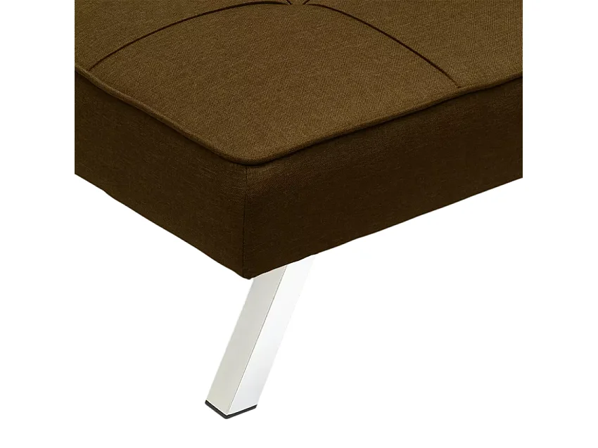 Divano letto convertibile a 3 posti clic clac moderno robusto Mandorlo