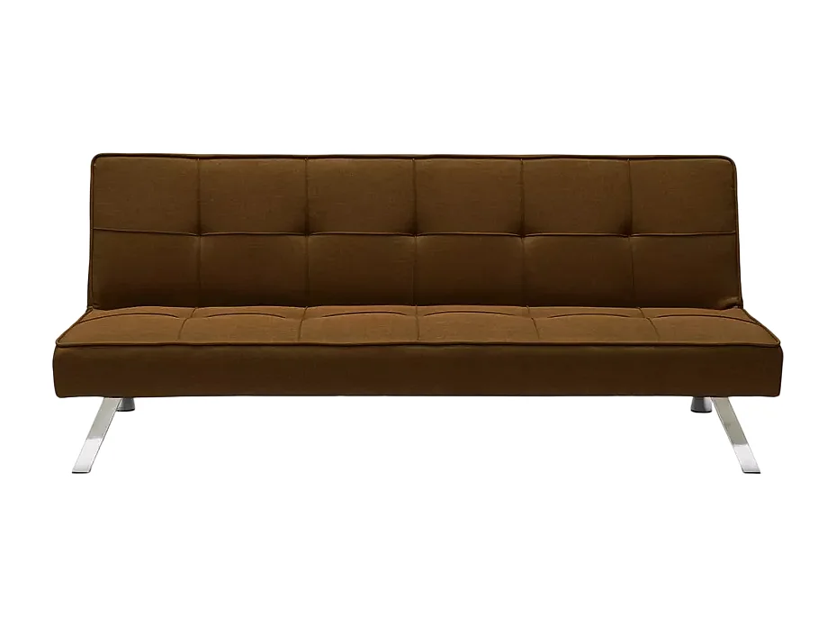 Divano letto convertibile a 3 posti clic clac moderno robusto Mandorlo