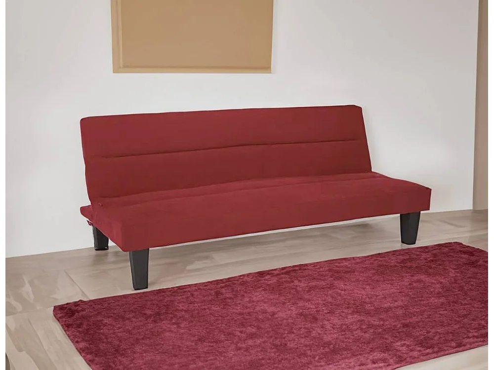 Divano letto convertibile a 2 posti in microfibra vellutata Magnolia