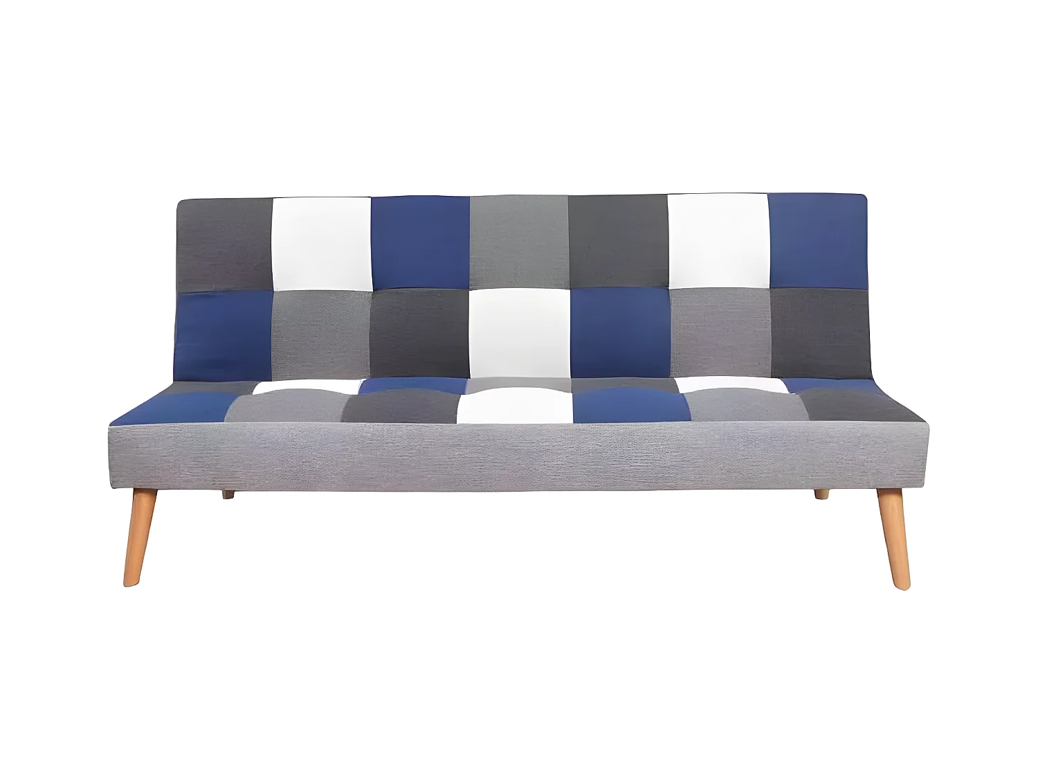 Canapé convertible 2-3 places clic-clac style patchwork ALAMBRA