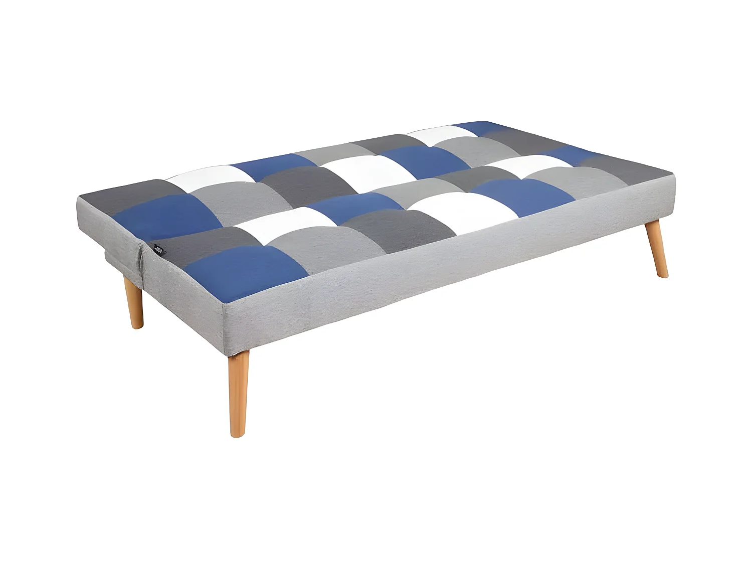 Canapé convertible 2-3 places clic-clac style patchwork ALAMBRA