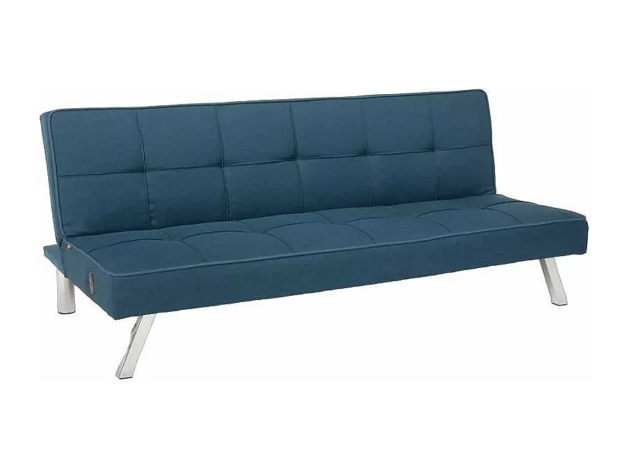 Divano letto clic-clac 2 posti in tessuto con porta USB Tasso