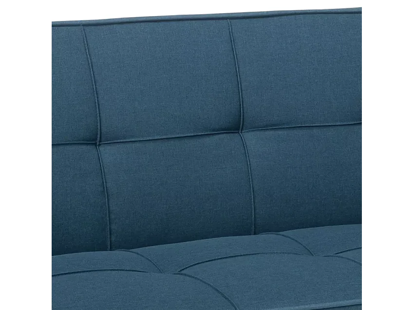 Schlafsofa aus Stoff mit USB-Anschluss und Metallbeinen Design Astralis - Blau