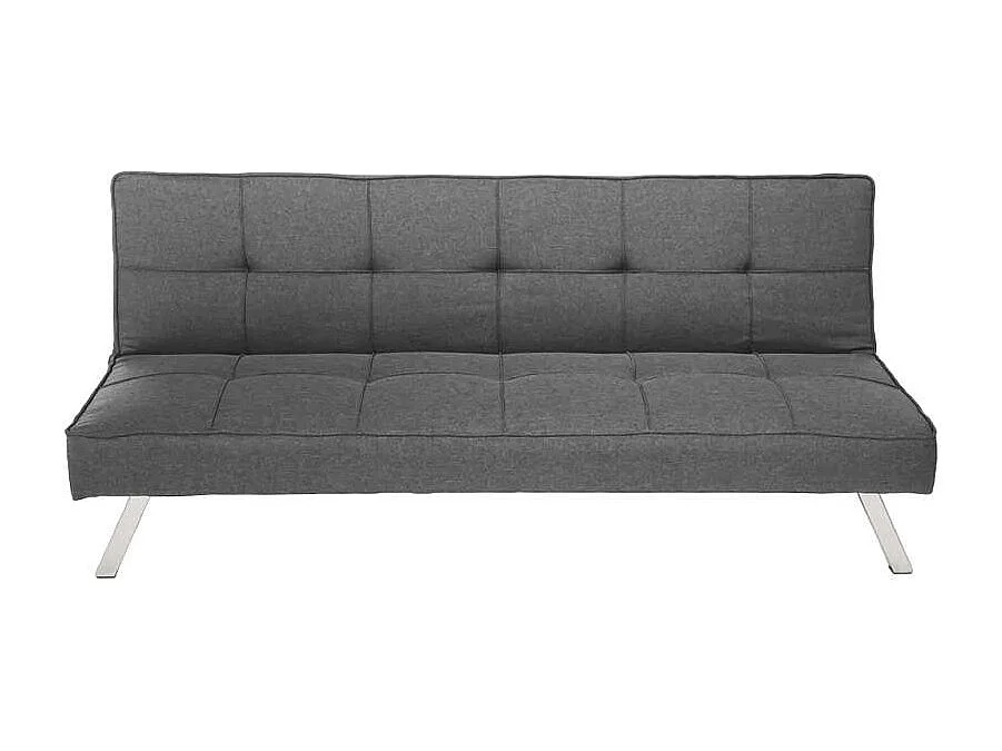 Canapé clic-clac 2 places en tissu avec port USB Tasso