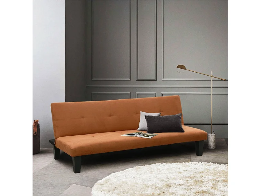 Divano letto convertibile a 3 posti clic clac design moderno Prugno