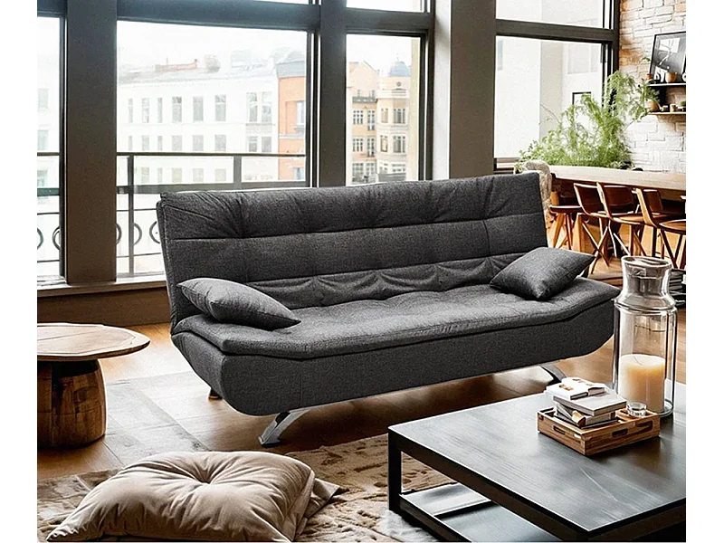 Divano 2 posti clic-clac in microfibra di design moderno Cipresso