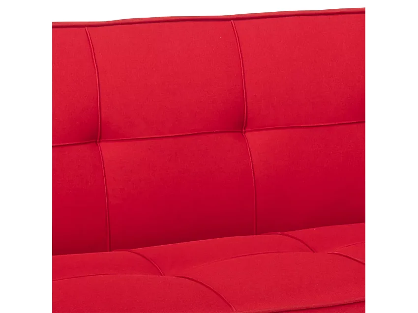 Schlafsofa aus Stoff mit USB-Anschluss und Metallbeinen Design Astralis - Rot
