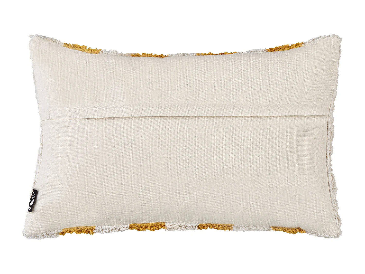 Conjunto de 2 almofadas decorativas HELIANTHUS Algodão 30 x 50 cm Branco Às riscas