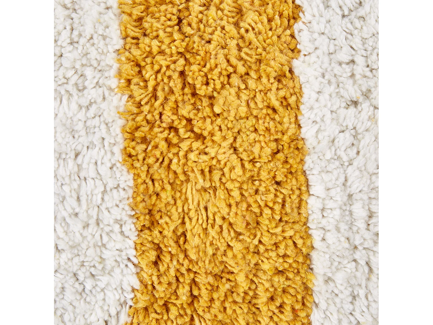 Lot de 2 coussins décoratifs HELIANTHUS Coton 30 x 50 cm Blanc À rayure