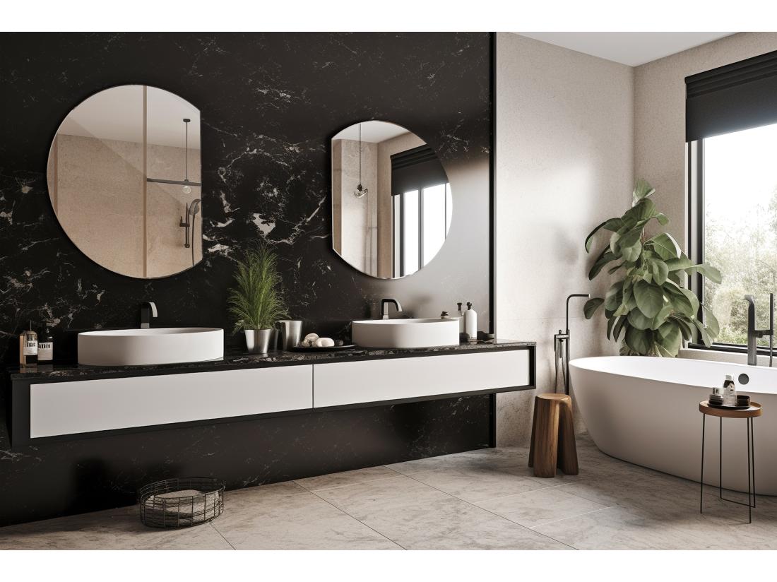 vente unique Miroir design original roue tronquée 74x90cm artistique asymétrique
