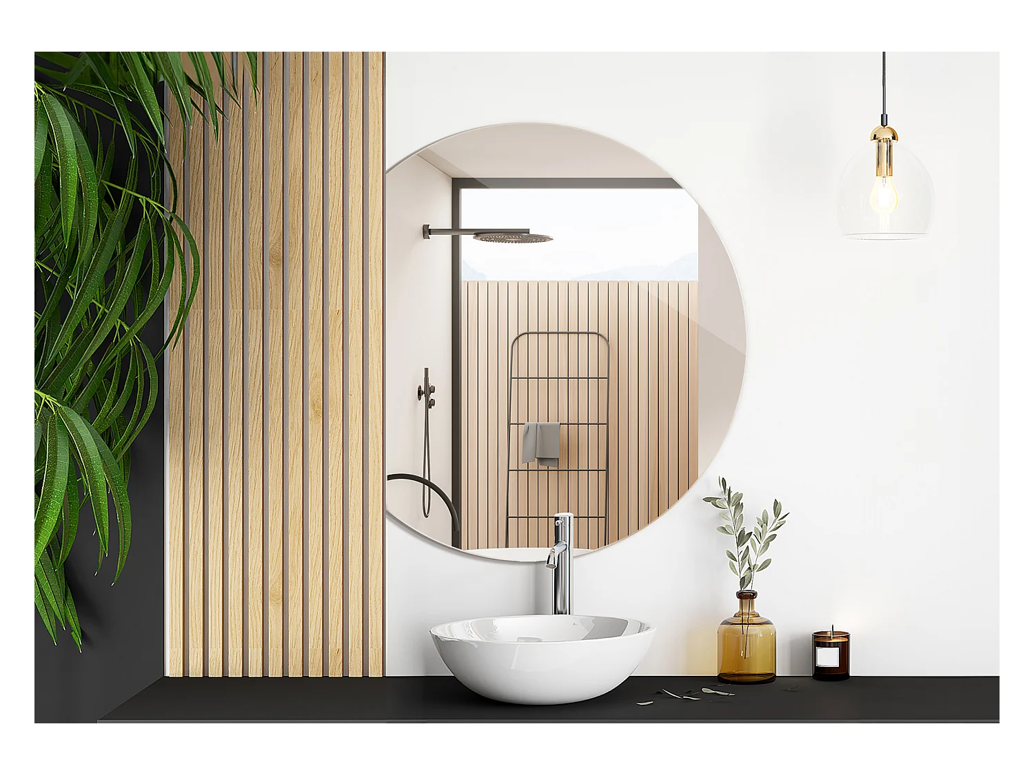 Spiegel 70x80cm Fantasie in Form eines einzigartigen unregelmäßigen abgeschnittenen Rades