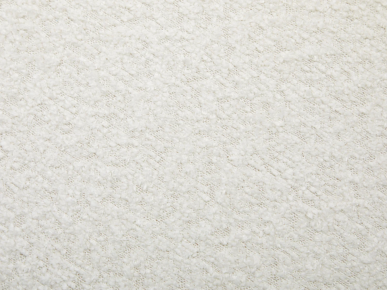 Juego de 2 sillas en tejido bouclé y madera de hevea - Blanco y negro - WILANA