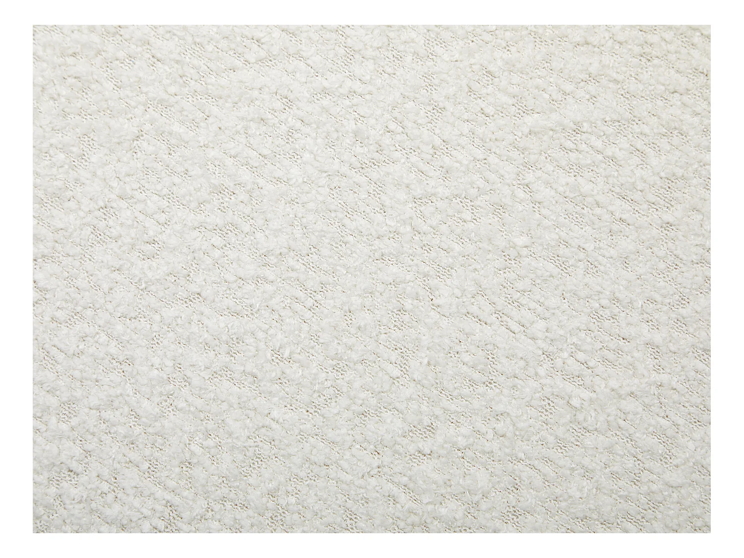 Set van 2 stoelen van boucléstof en heveahout - Zwart en wit - WILANA