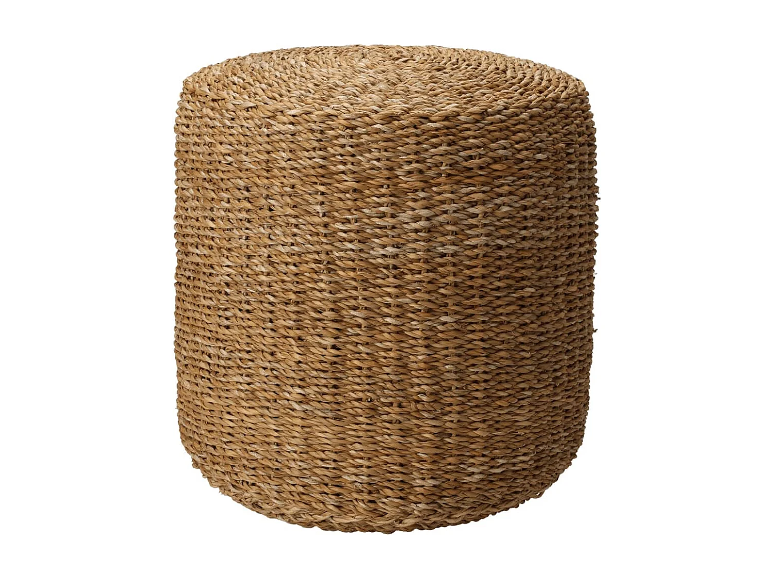 Poef rond Ø40x38 cm zeegras naturel
