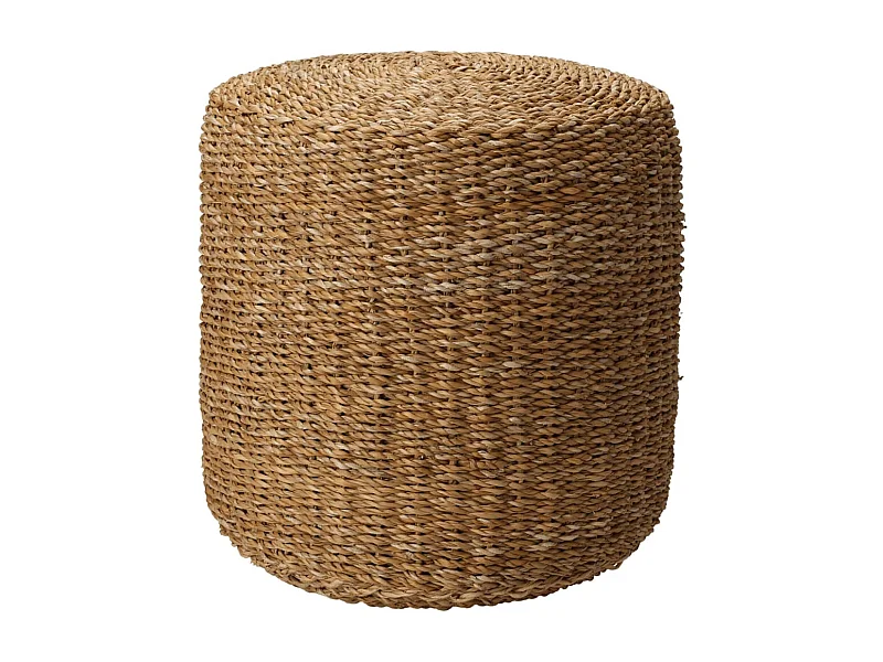 Pouf rond naturel Ø40x38 cm herbe de mer