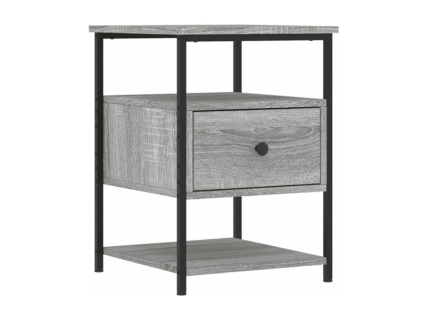 Table de chevet sonoma gris 40x42x56 cm bois d'ingénierie