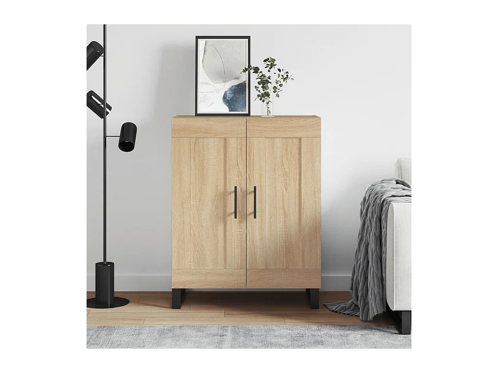 Buffet chêne sonoma 69,5x34x90 cm bois d'ingénierie