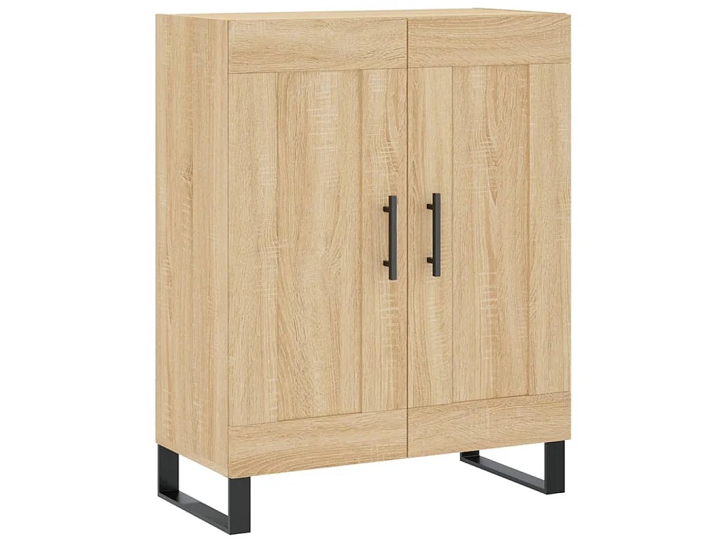 Buffet chêne sonoma 69,5x34x90 cm bois d'ingénierie