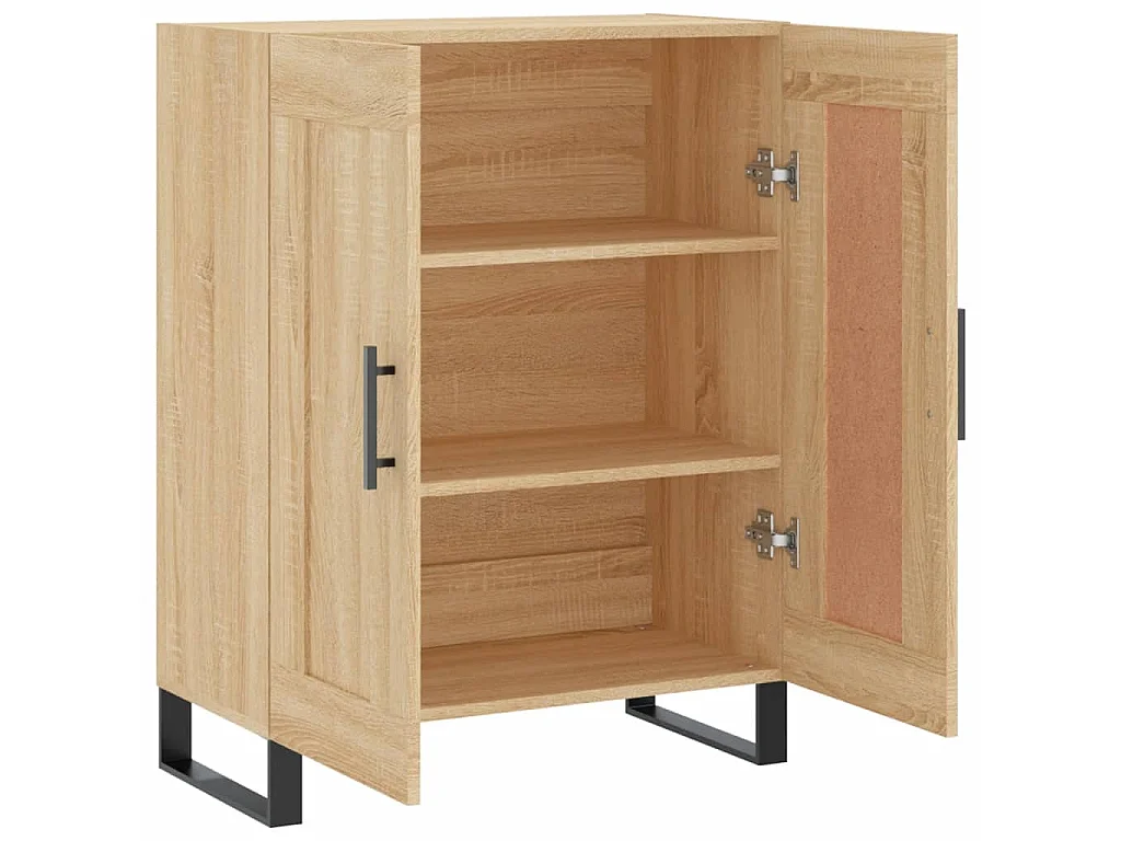 Buffet chêne sonoma 69,5x34x90 cm bois d'ingénierie