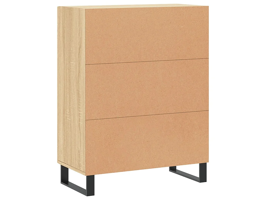 Buffet chêne sonoma 69,5x34x90 cm bois d'ingénierie