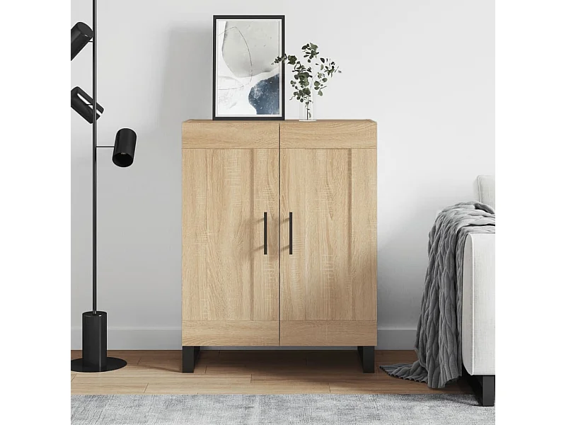 Buffet chêne sonoma 69,5x34x90 cm bois d'ingénierie