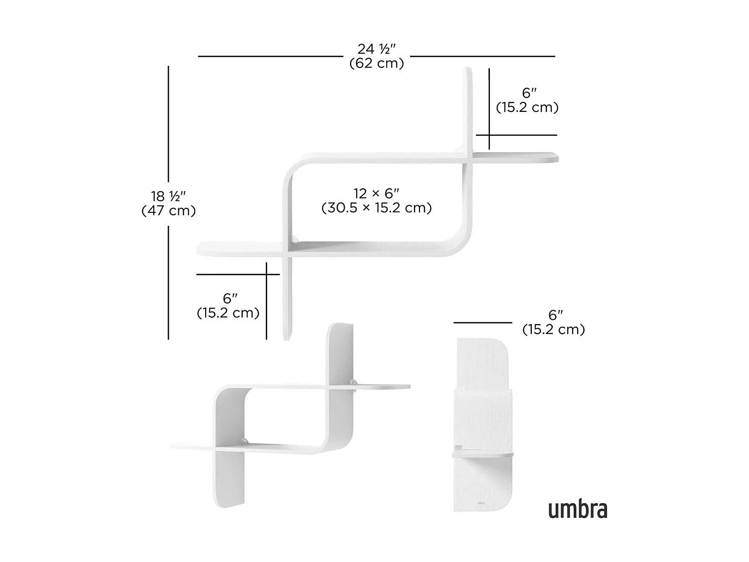 Etagère murale Montage Blanc  Umbra