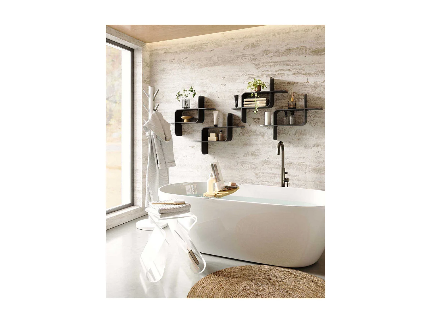 Etagère murale Montage Noir  Umbra