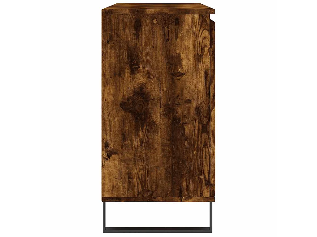 Dressoir 101,5x35x70 cm bewerkt hout gerookt eikenkleurig
