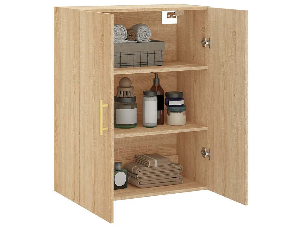 Wandschrank Sonoma-Eiche 69,5x34x90 cm