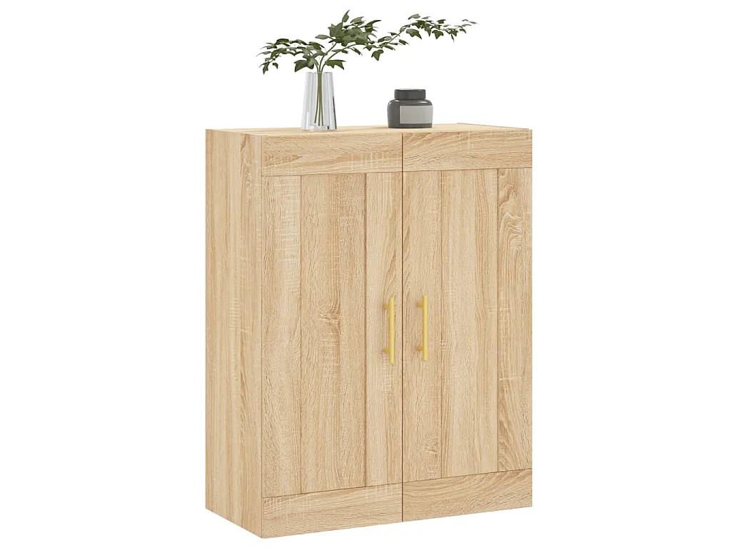 Wandschrank Sonoma-Eiche 69,5x34x90 cm Holzwerkstoff