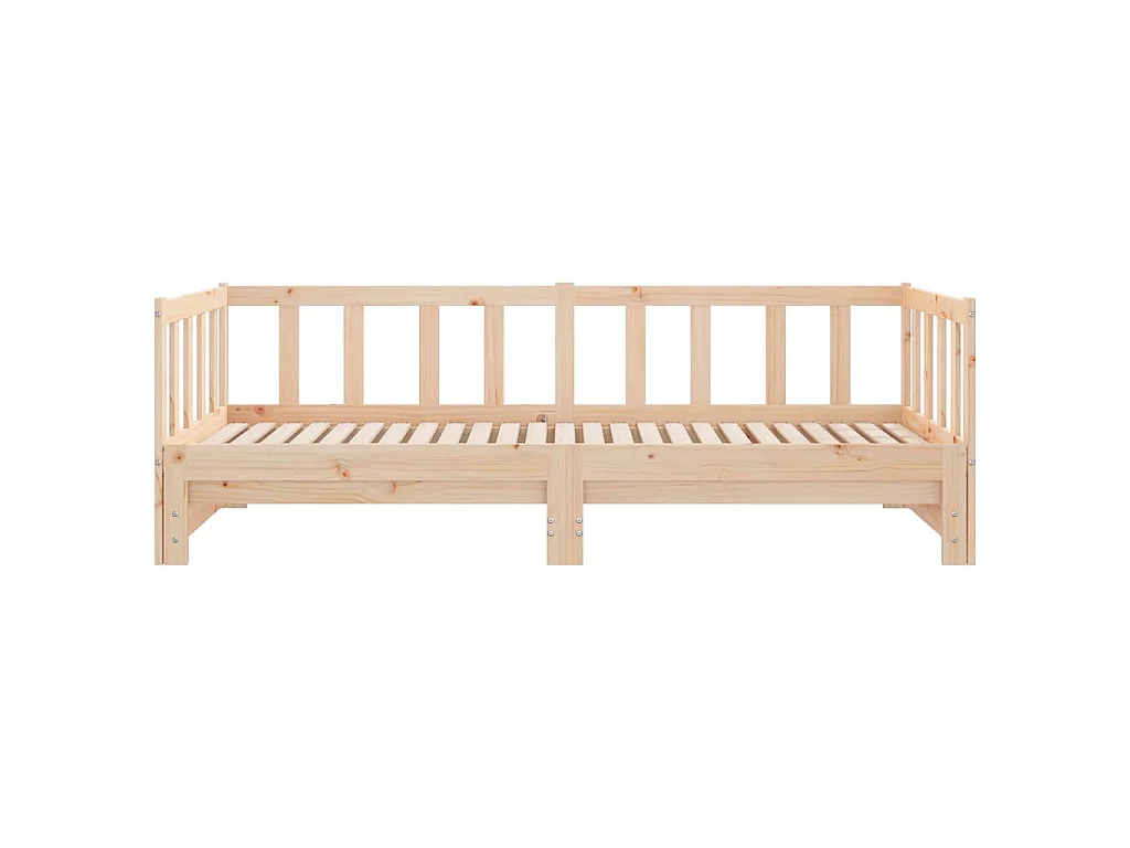Lit de jour et lit gigogne sans matelas 90x200 cm bois massif