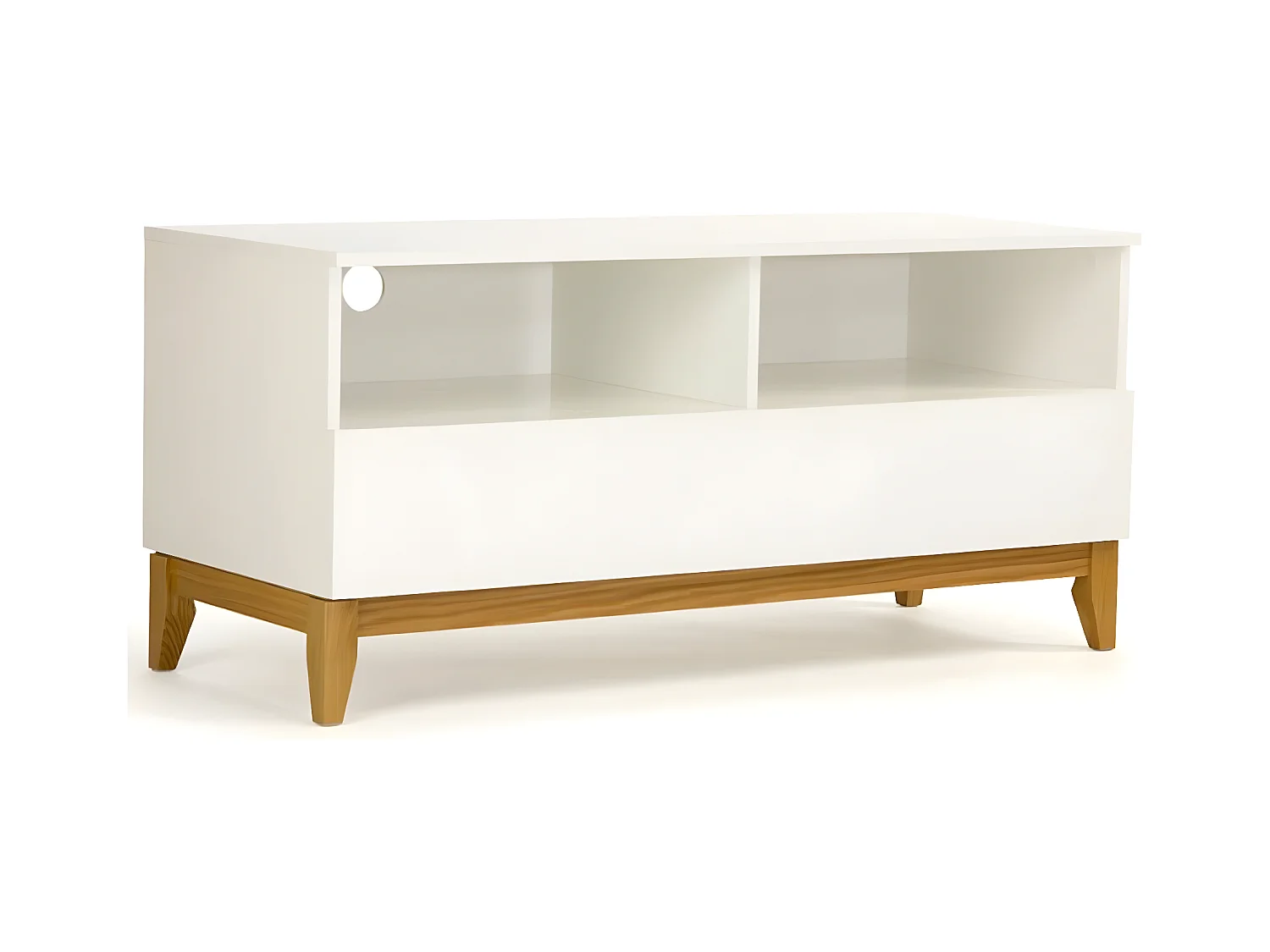 Meuble TV Design "Blanco" 120cm Blanc