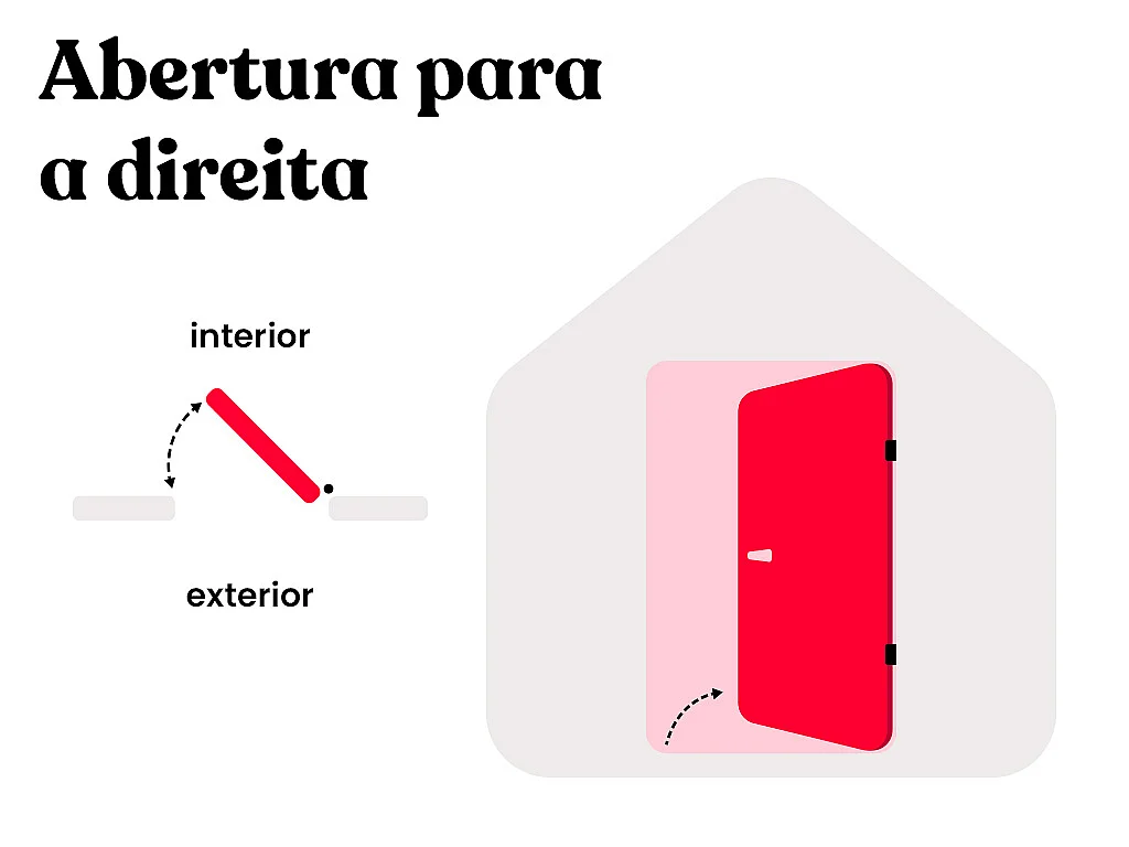 Porta de entrada em aço pleno e inox A207xC100 cm vidro fumado preto e antracite abertura direita - BRAGA