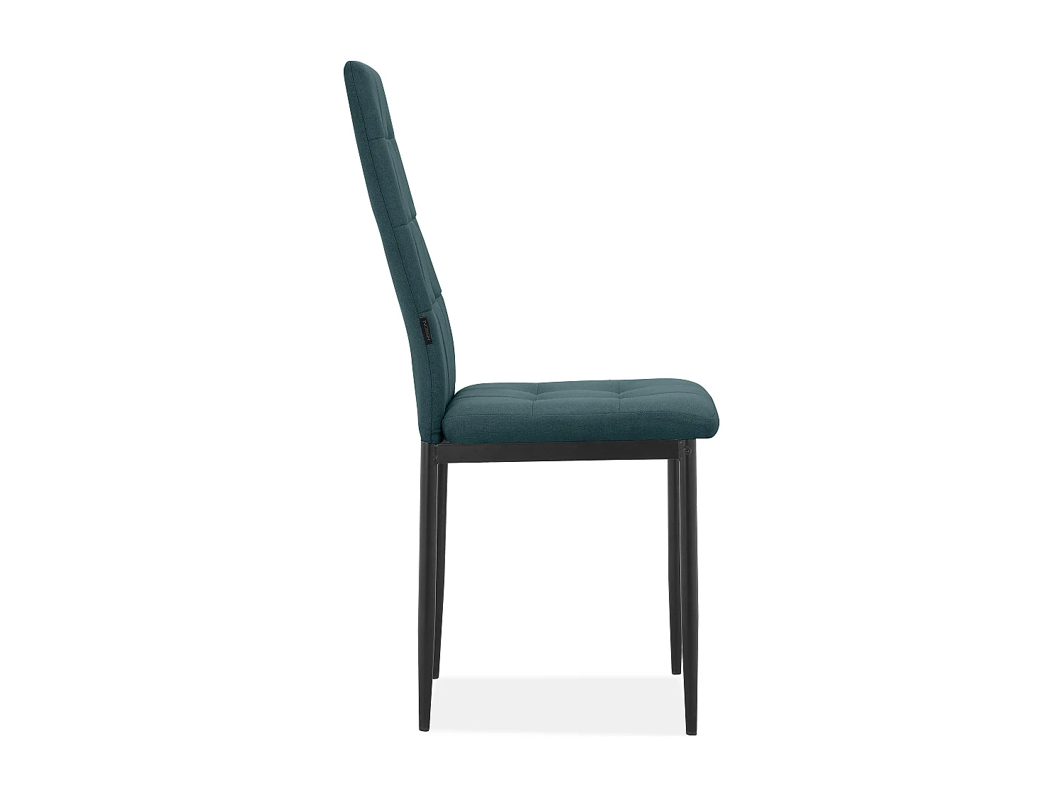 Becca | Lot de 2 chaises en tissu vert foncé