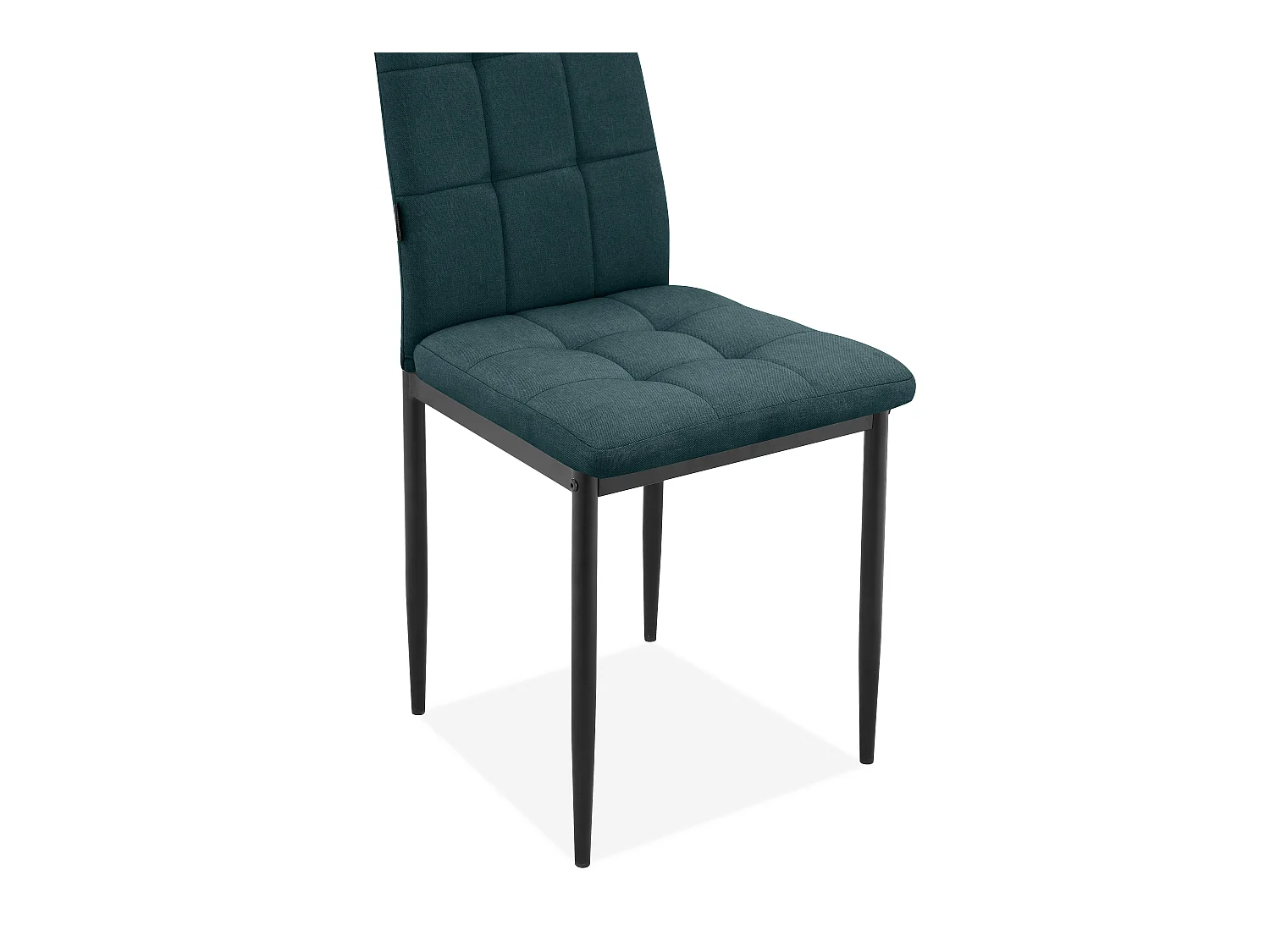 Becca | Lot de 2 chaises en tissu vert foncé