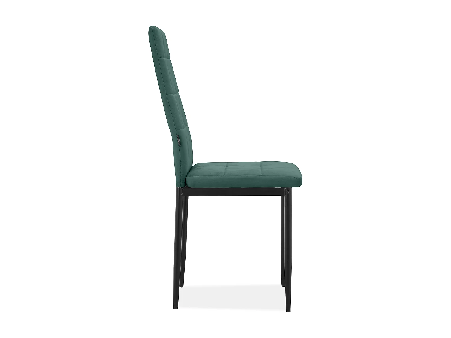 Becca | Lot de 4 chaises en velours vert foncé
