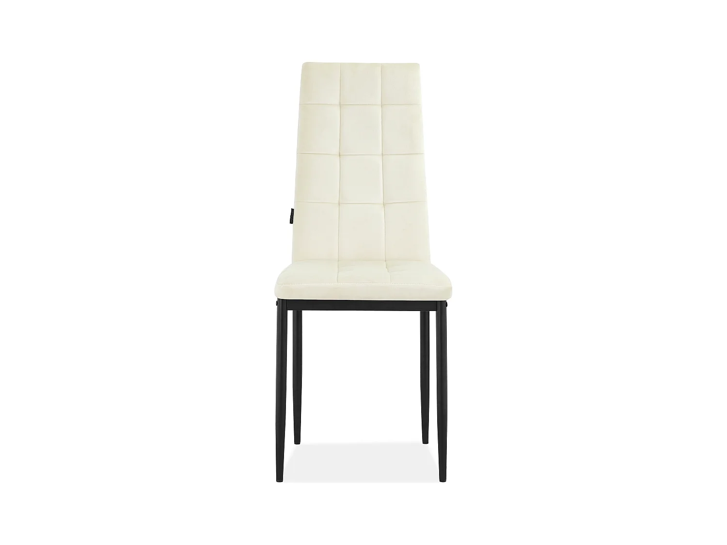 Becca | Pack de 4 Sillas de Comedor de Terciopelo Crema