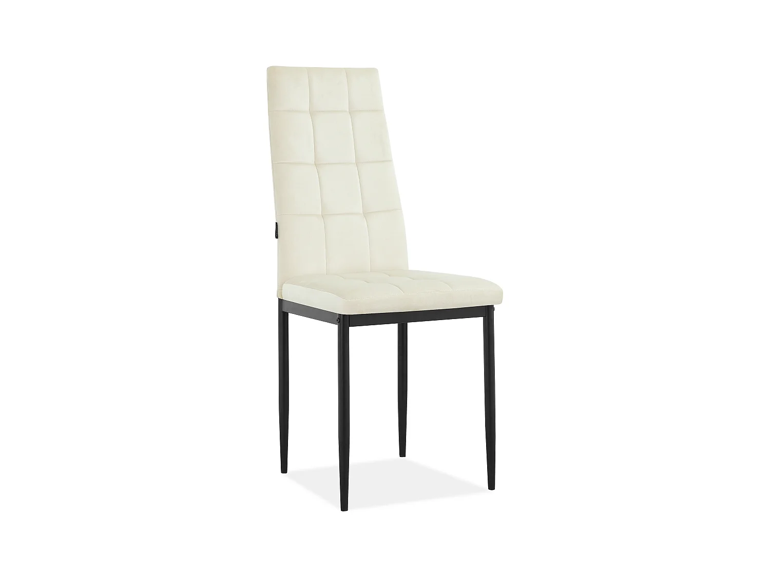 Becca | Pack de 4 Sillas de Comedor de Terciopelo Crema