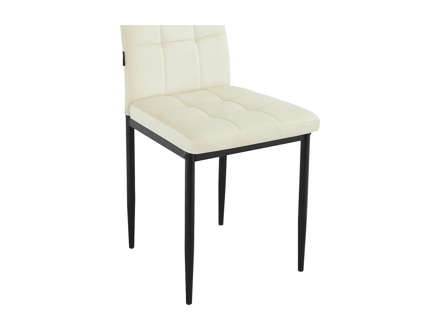 Becca | Lot de 4 chaises en velours crème