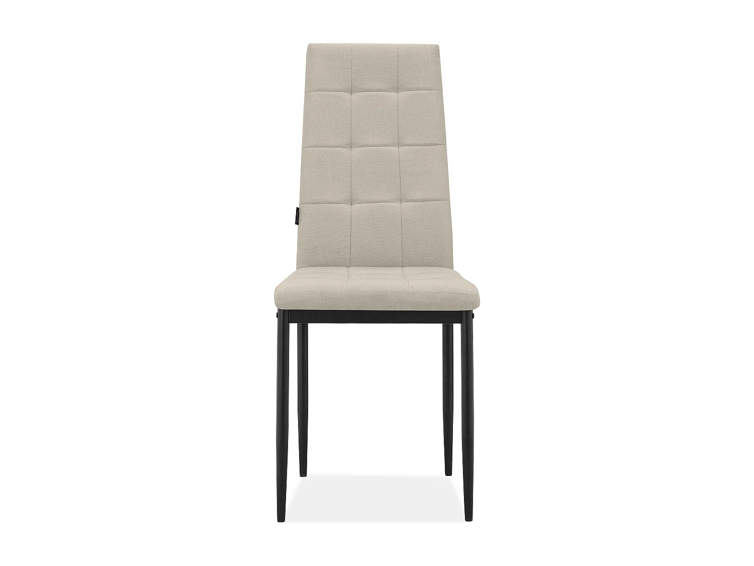 Becca | Lot de 2 chaises en tissu crème