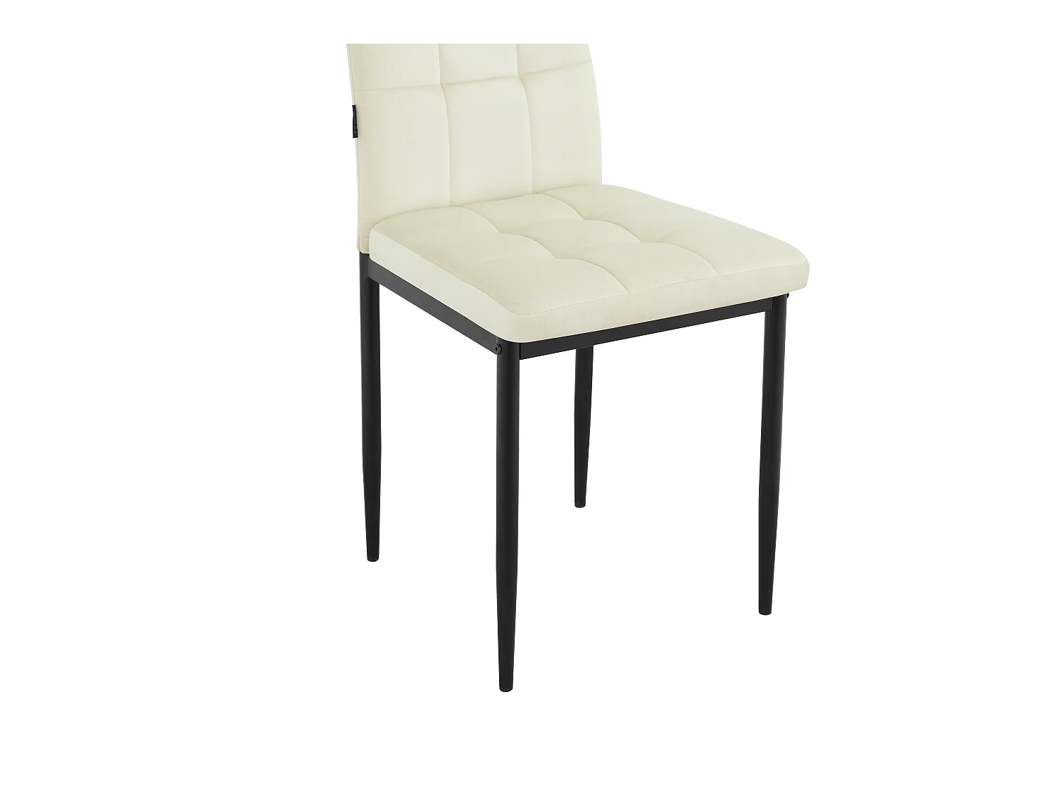 Becca | Lot de 2 chaises en velours crème