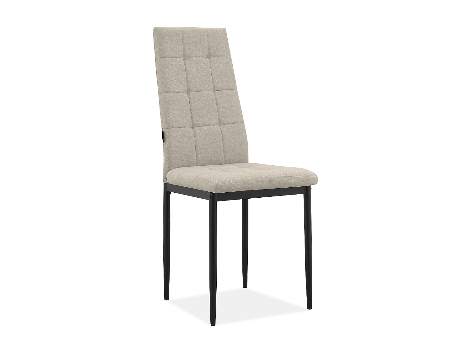 Becca | Lot de 4 chaises en tissu crème