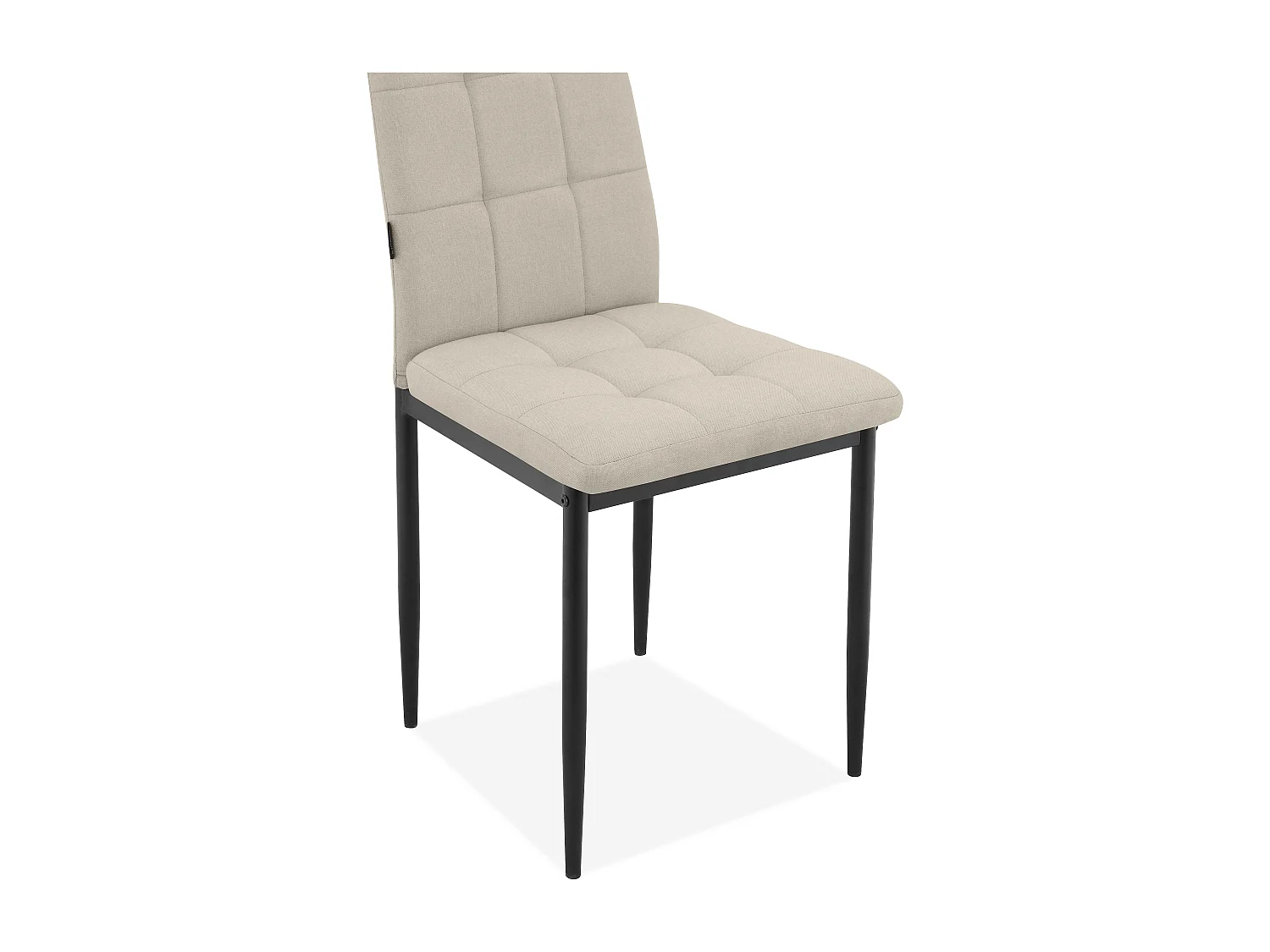 Becca | Lot de 4 chaises en tissu crème