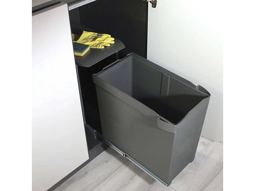 Poubelle fixation inférieure et extraction automatique 30 L